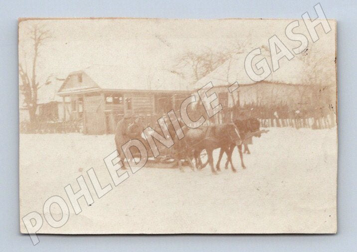 Pohlednice Praha příjezd prezidenta Masaryka 1918 vojáci (P1133)