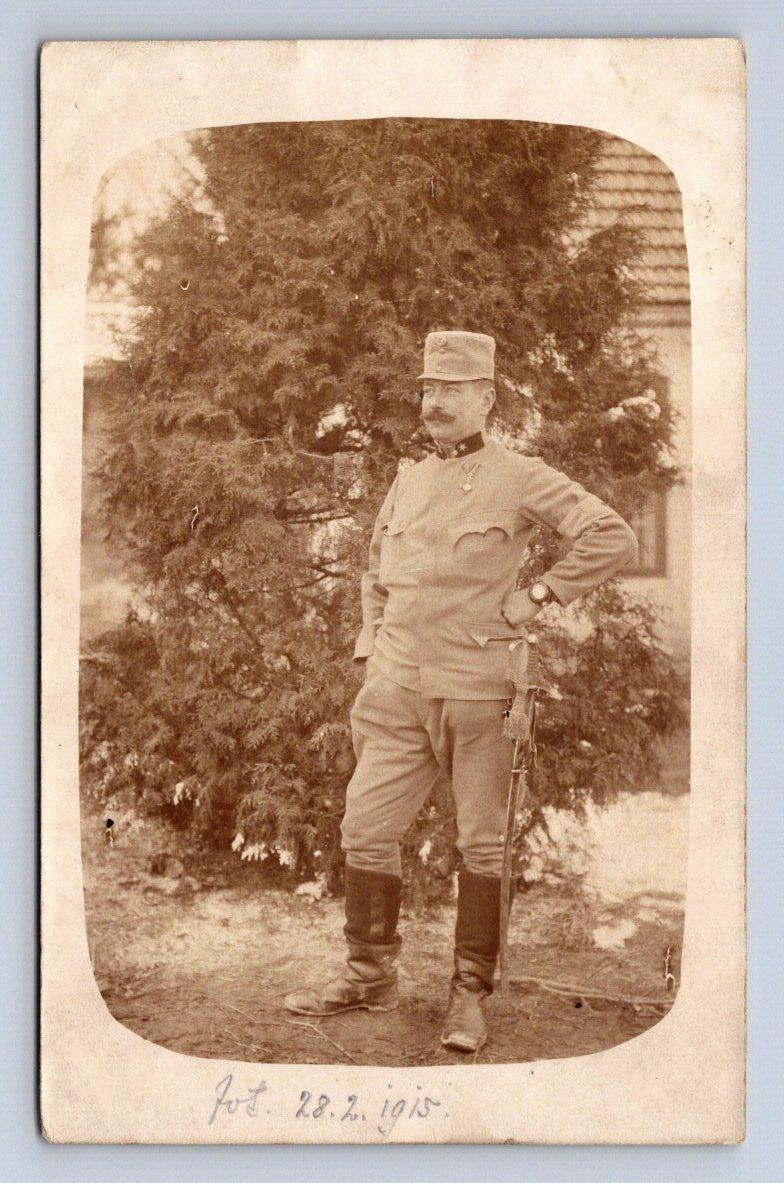 Pohlednice Křivoklát rakousko uherský voják WW1 1915 (P1203)