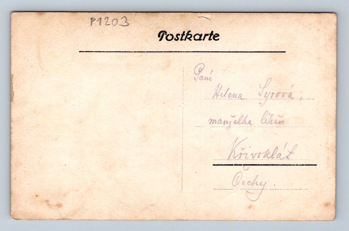 Pohlednice Křivoklát rakousko uherský voják WW1 1915 (P1203)
