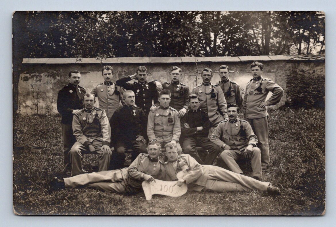 Pohlednice Rakousko Uhersko skupina vojáků PP 1909 (P1221)