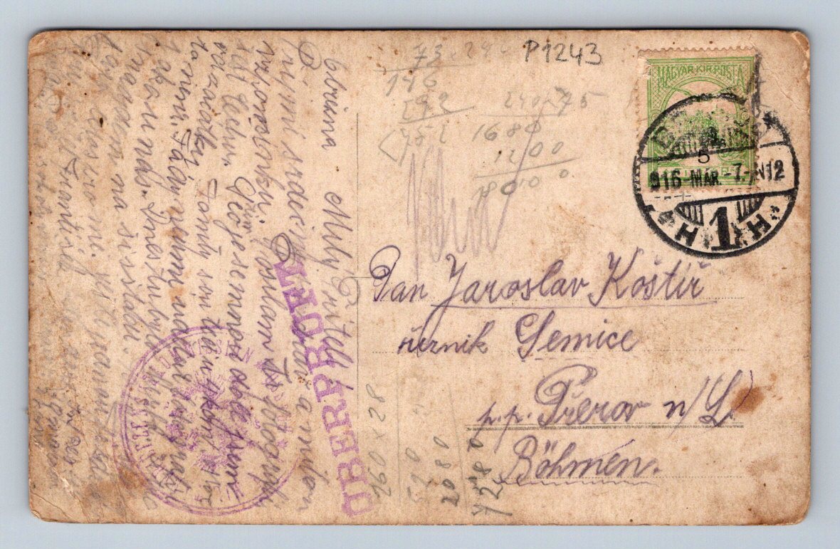 Pohlednice Rakousko Uhersko vojáci ČR originál 1917 (P1243)