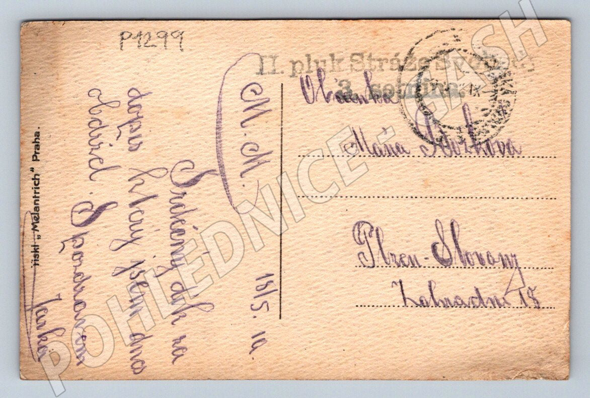 Postcard Our boys our pride II Regiment of the Freedom Guards WW1 (P1299)