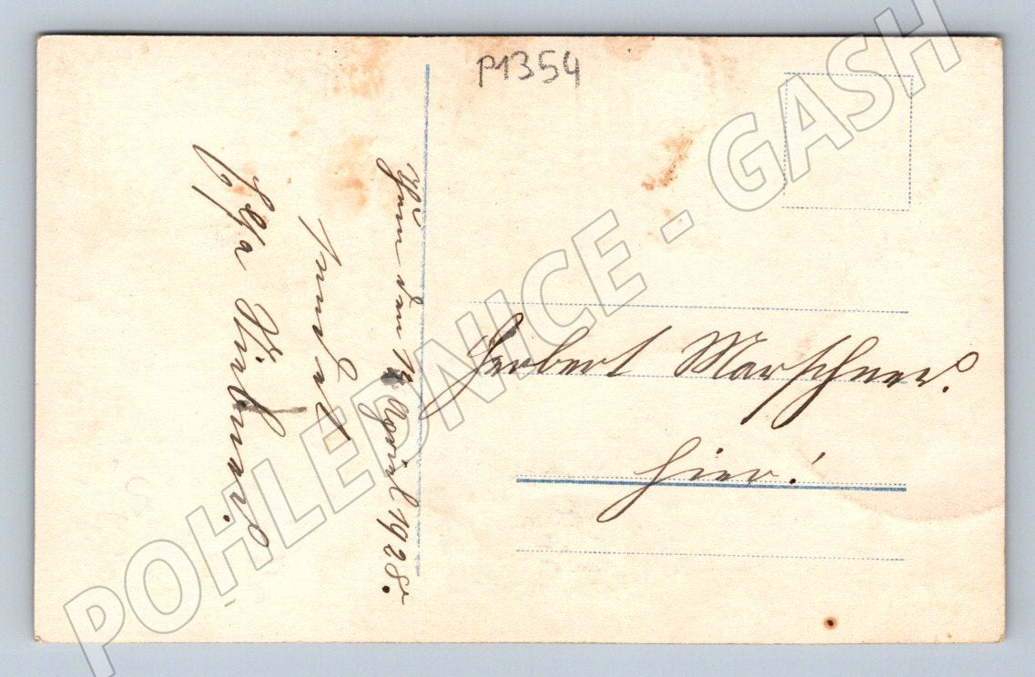 Pohlednice Německo první školní den kolorovaná 1900 (P1354)
