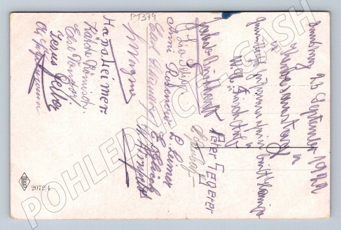 Pohlednice humorná malba Heilliger Bimbam 1920 (P1379)