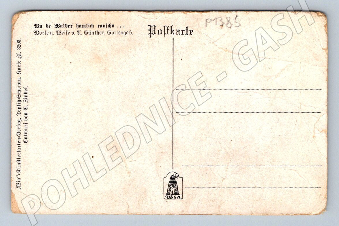 Pohlednice Dětský výlet v přírodě barevná (P1385)