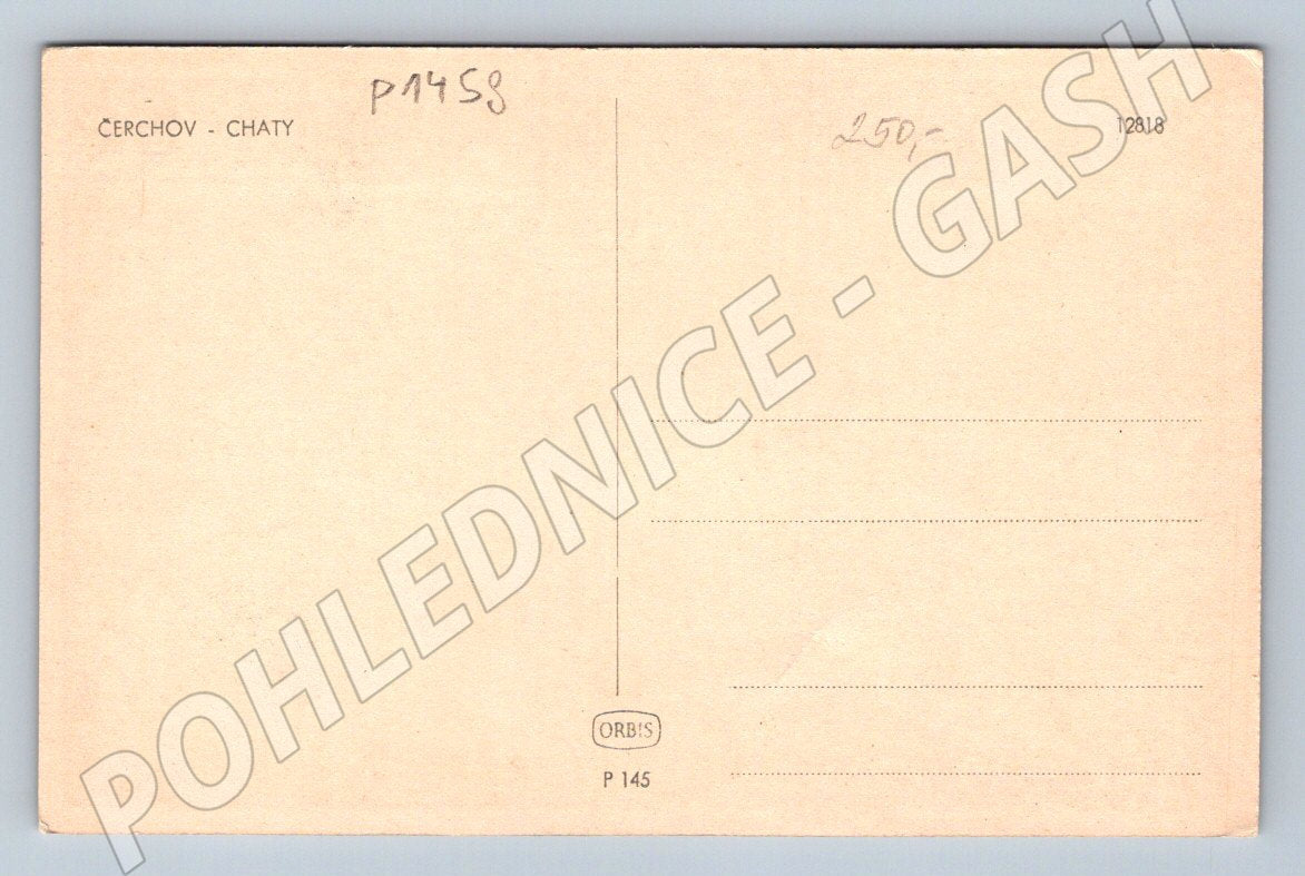 Pohlednice Čerchov chaty (P1458)