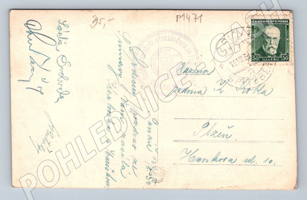 Pohlednice Mattušova chata na Pancíři 1214 m (P1471)