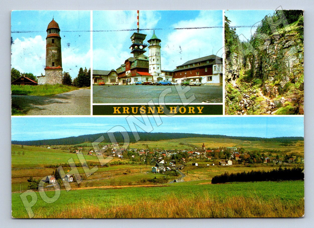 Pohlednice rozhledna Blatenský vrch hotel Klínovec Horní Blatná(P1522)