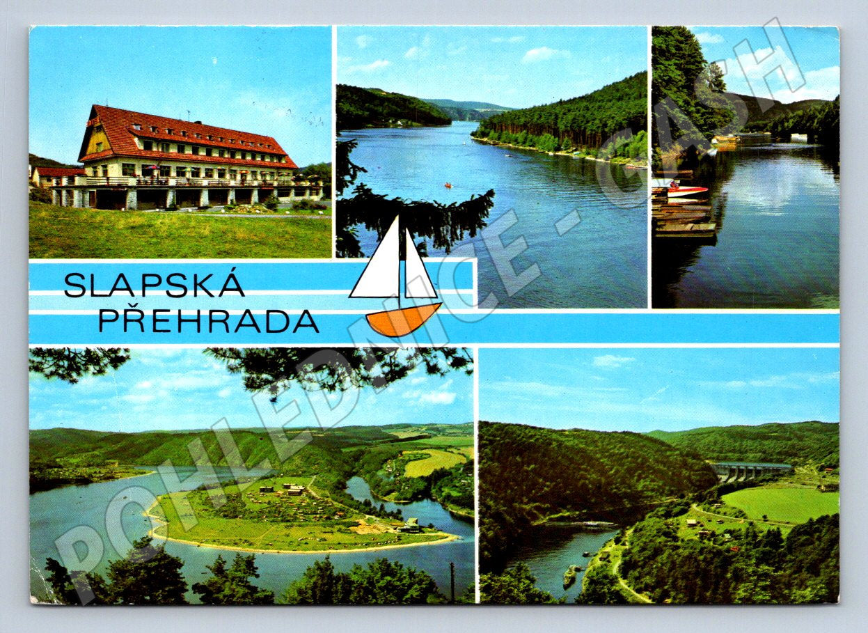 Pohlednice Slapská přehrada Sporthotel Živohošť (P1536)