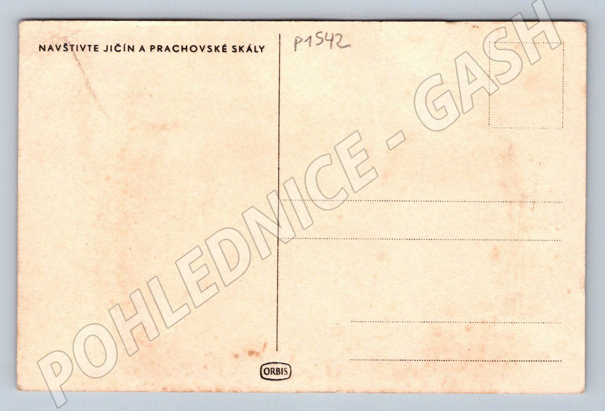 Pohlednice Jičín Nový Život 650 let města 1952 hrady a zámky (P1542)