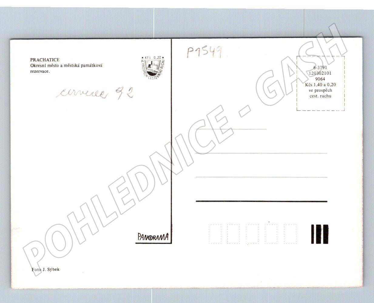 Pohlednice Prachatice městská památková rezervace (P1549)