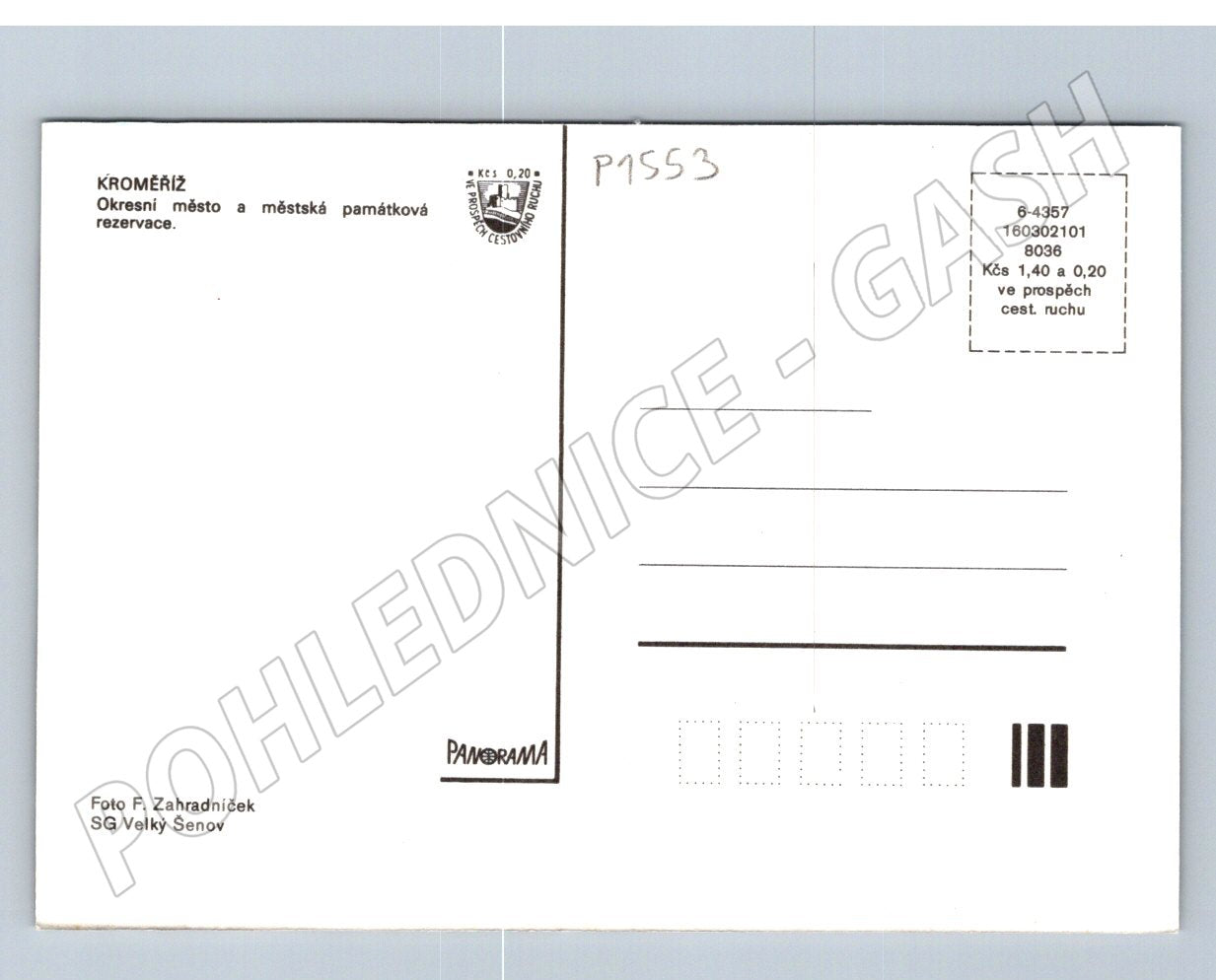 Pohlednice Kroměříž městská památková rezervace více záběrů (P1553)