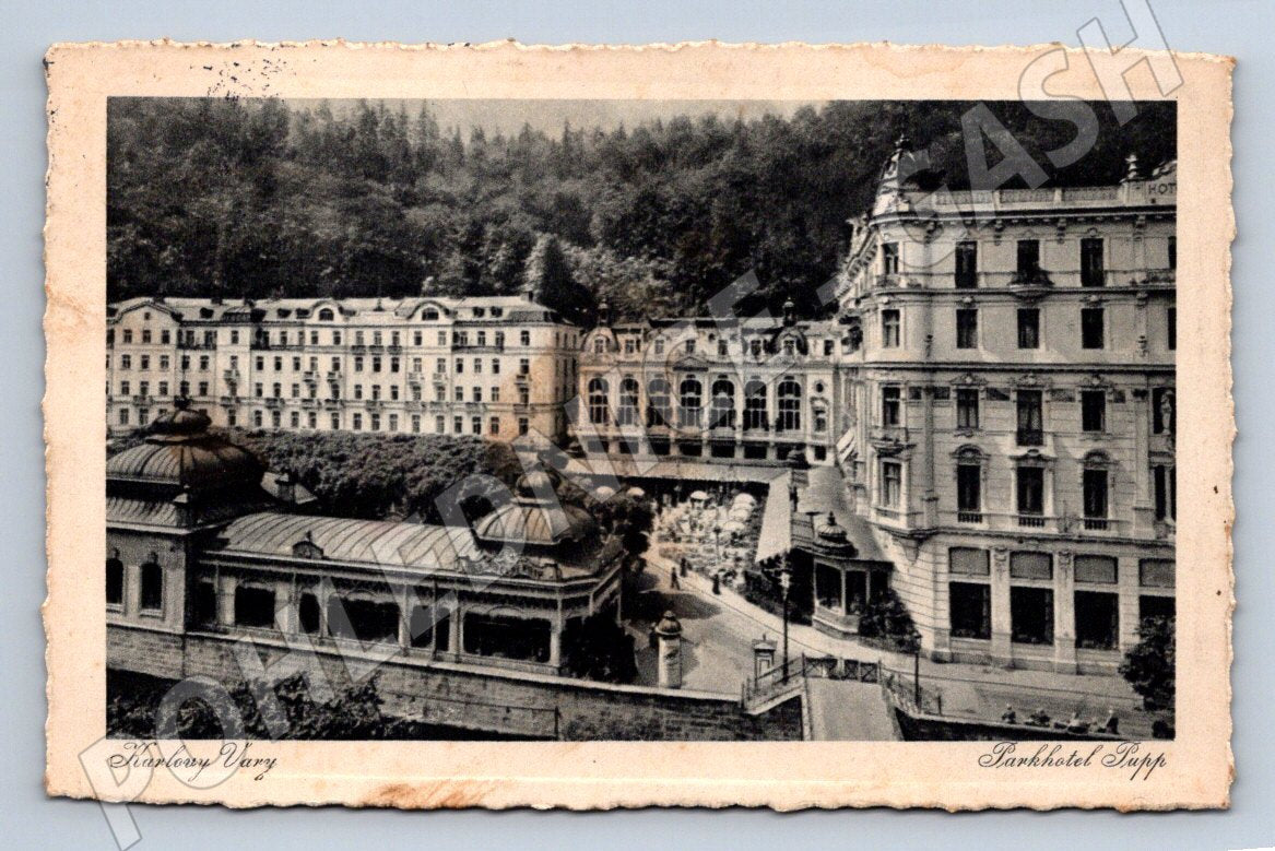 Pohlednice Karlovy Vary Parkhotel Pupp (P1593)