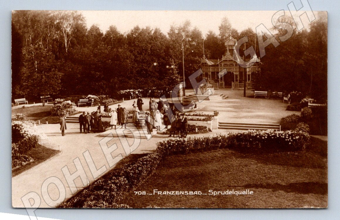 Pohlednice Františkovy Lázně Sprudelquelle (P1607)