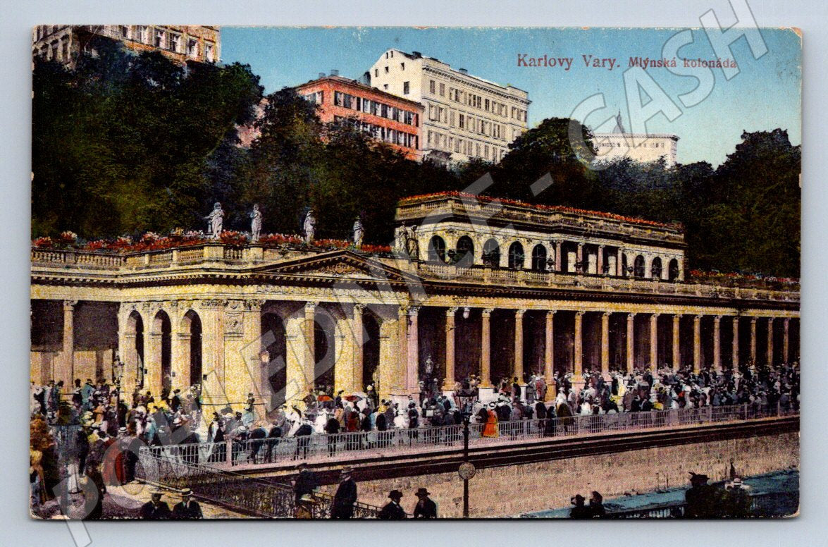 Pohlednice Karlovy Vary Mlýnská kolonáda (P1630)