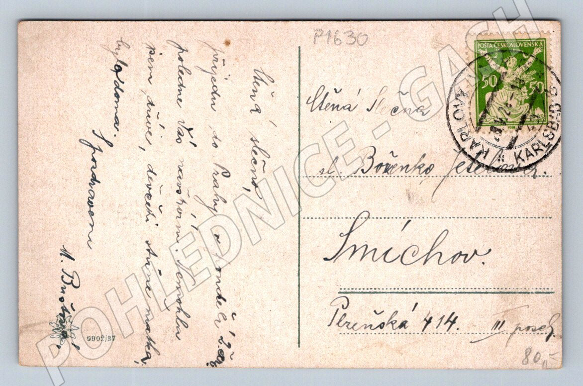 Pohlednice Karlovy Vary Mlýnská kolonáda (P1630)