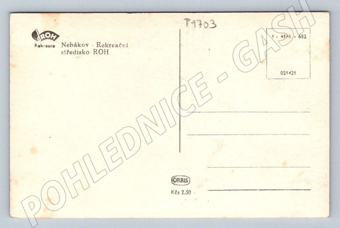 Pohlednice Nebákov rekreační středisko ROH (P1703)