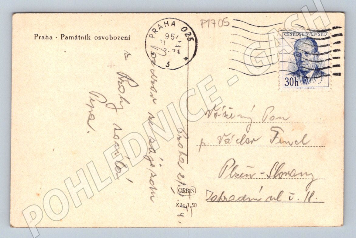 Pohlednice Praha Památník osvobození na Vítkově PP (P1705)