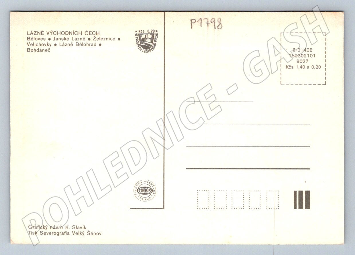 Pohlednice Východní Čechy lázně (P1798)