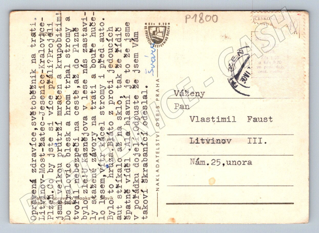 Pohlednice Plzeň EX mapa výstaviště (P1800)