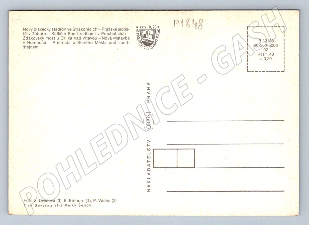 Pohlednice Strakonice Tábor Humpolec Žďákovský Landštejn (P1848)