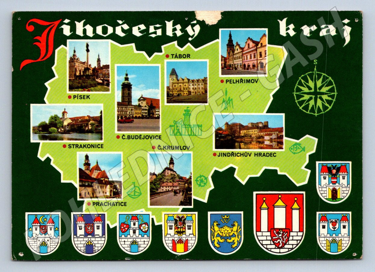 Pohlednice Jihočeský kraj více záběrů PP (P1852)