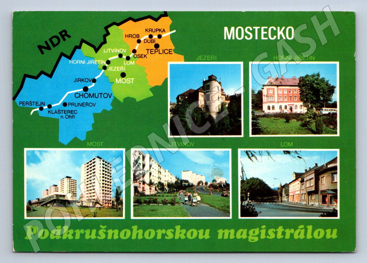 Pohlednice Mostecko Podkrušnohorská magistrála ČSSR (P1902)
