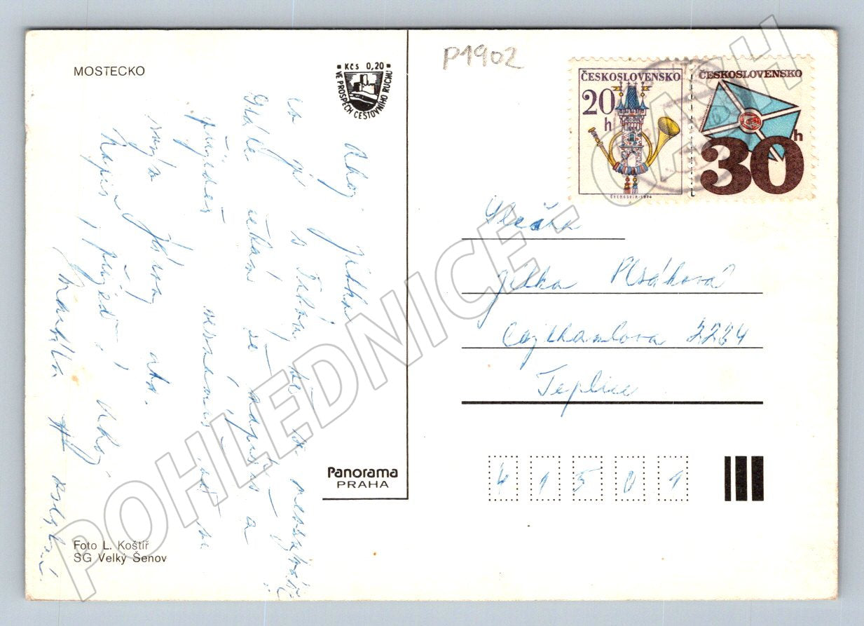 Pohlednice Mostecko Podkrušnohorská magistrála ČSSR (P1902)