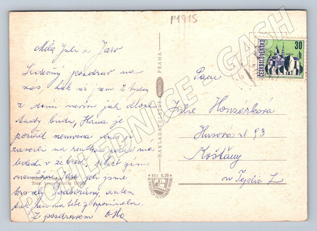 Pohlednice Sokolov koláž památek PP (P1915)