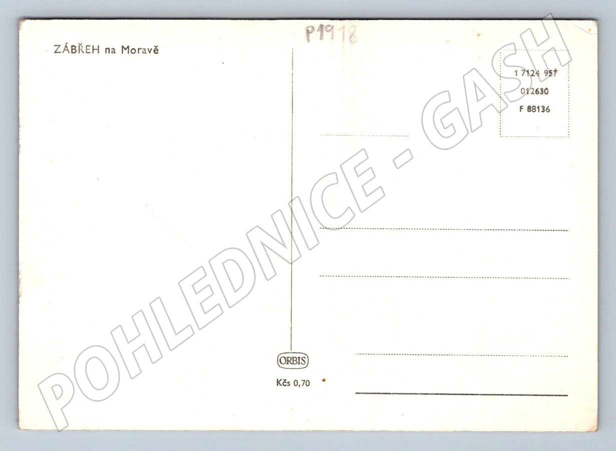 Pohlednice Zábřeh na Moravě ČB Orbis (P1918)