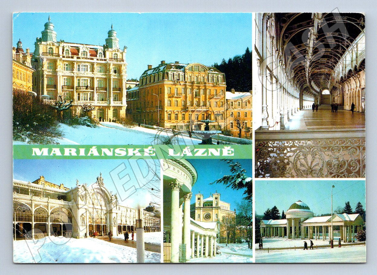 Pohlednice Mariánské Lázně více záběrů PP (P1924)