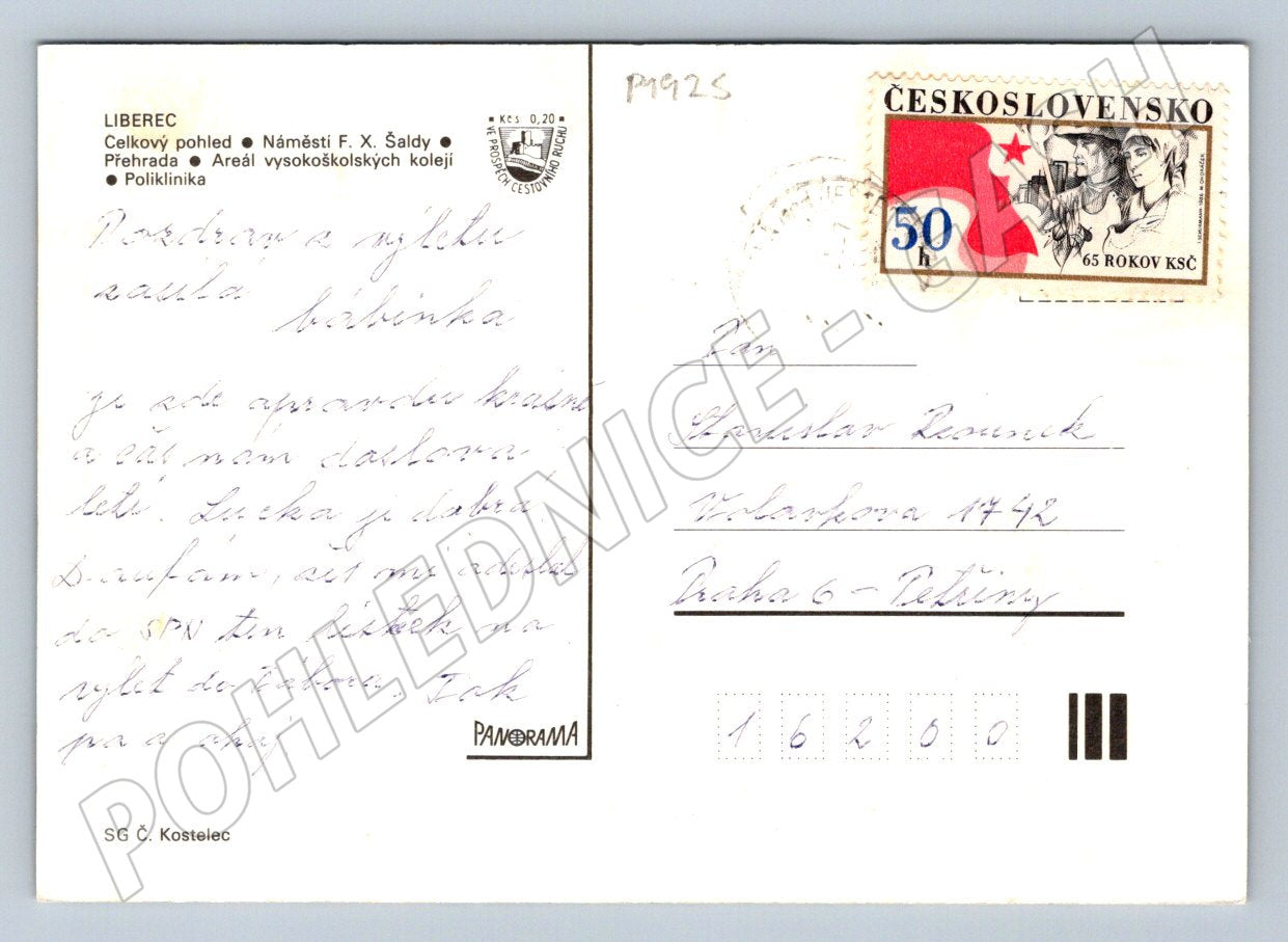 Pohlednice Liberec více záběrů zn (P1925)