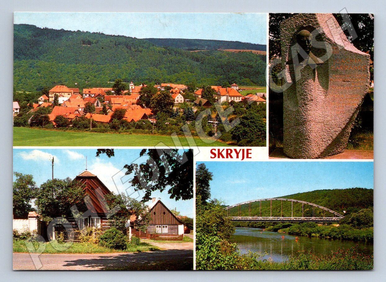 Pohlednice Skryje Rakovník více záběrů PP 1994 (P1941)