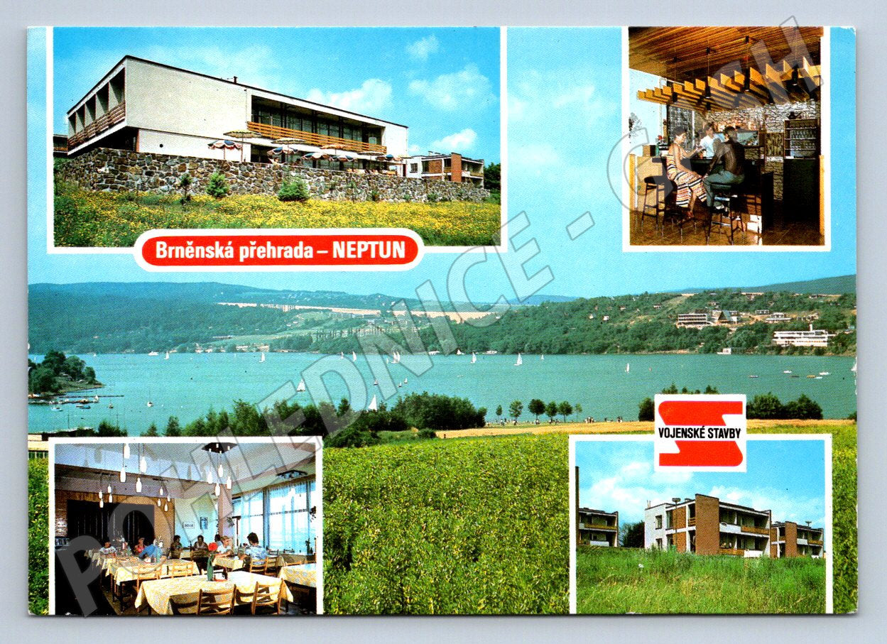 Pohlednice Brněnská přehrada Neptun PP (P1956)