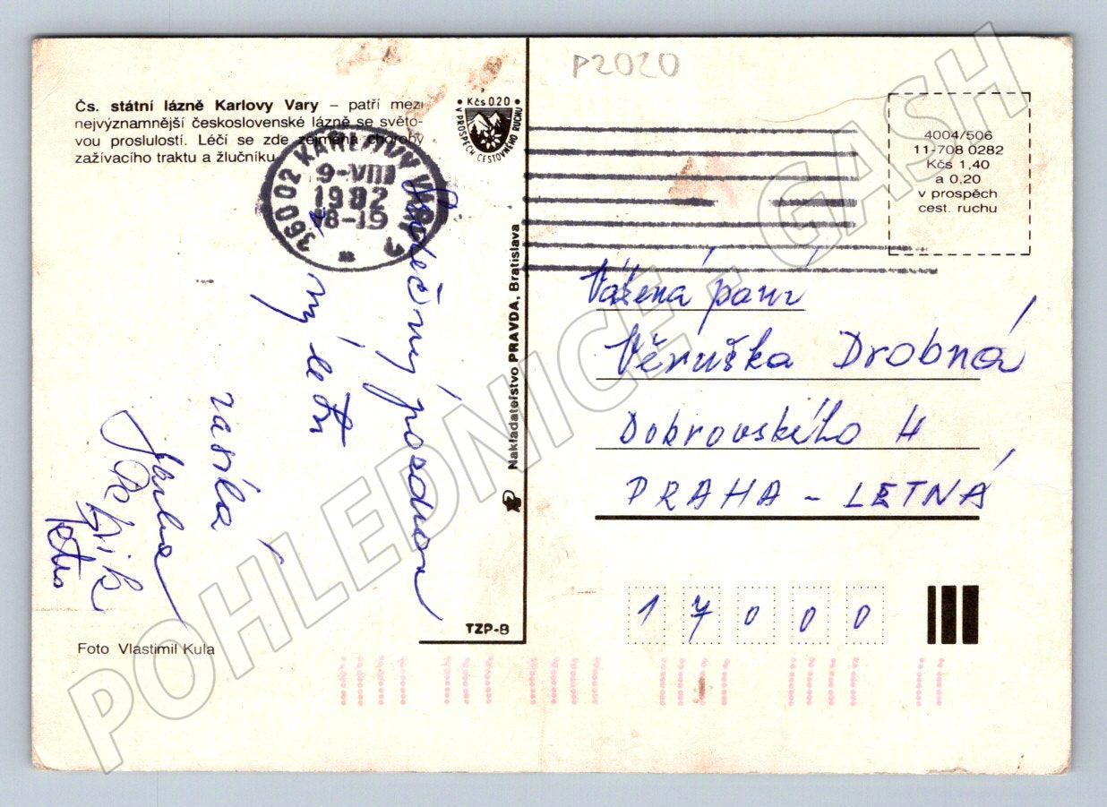 Pohlednice Karlovy Vary koláž více záběrů (P2020)