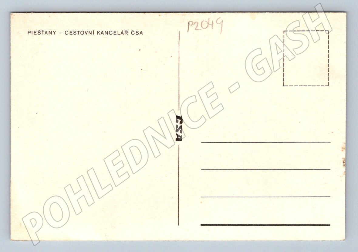 Pohlednice Piešťany cestovní kancelář ČSA (P2049)