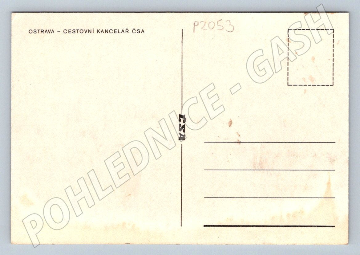 Pohlednice Ostrava cestovní kancelář ČSA interiér (P2053)