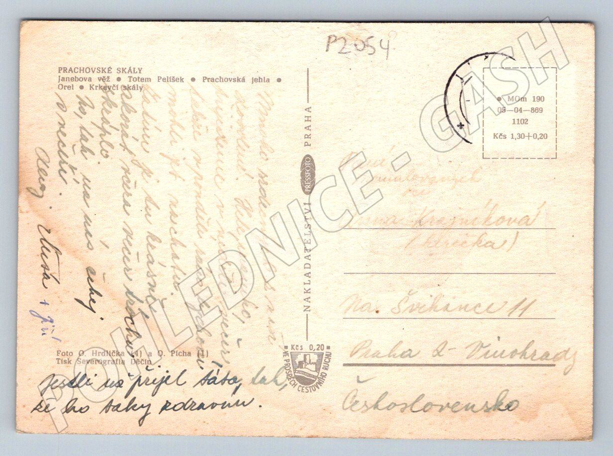 Pohlednice Prachovské skály Český ráj (P2054)