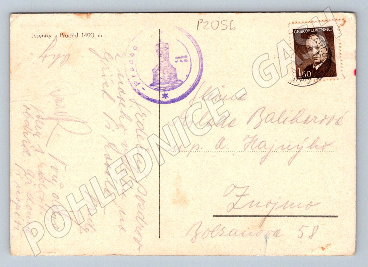 Pohlednice Jeseníky Praděd PP (P2056)