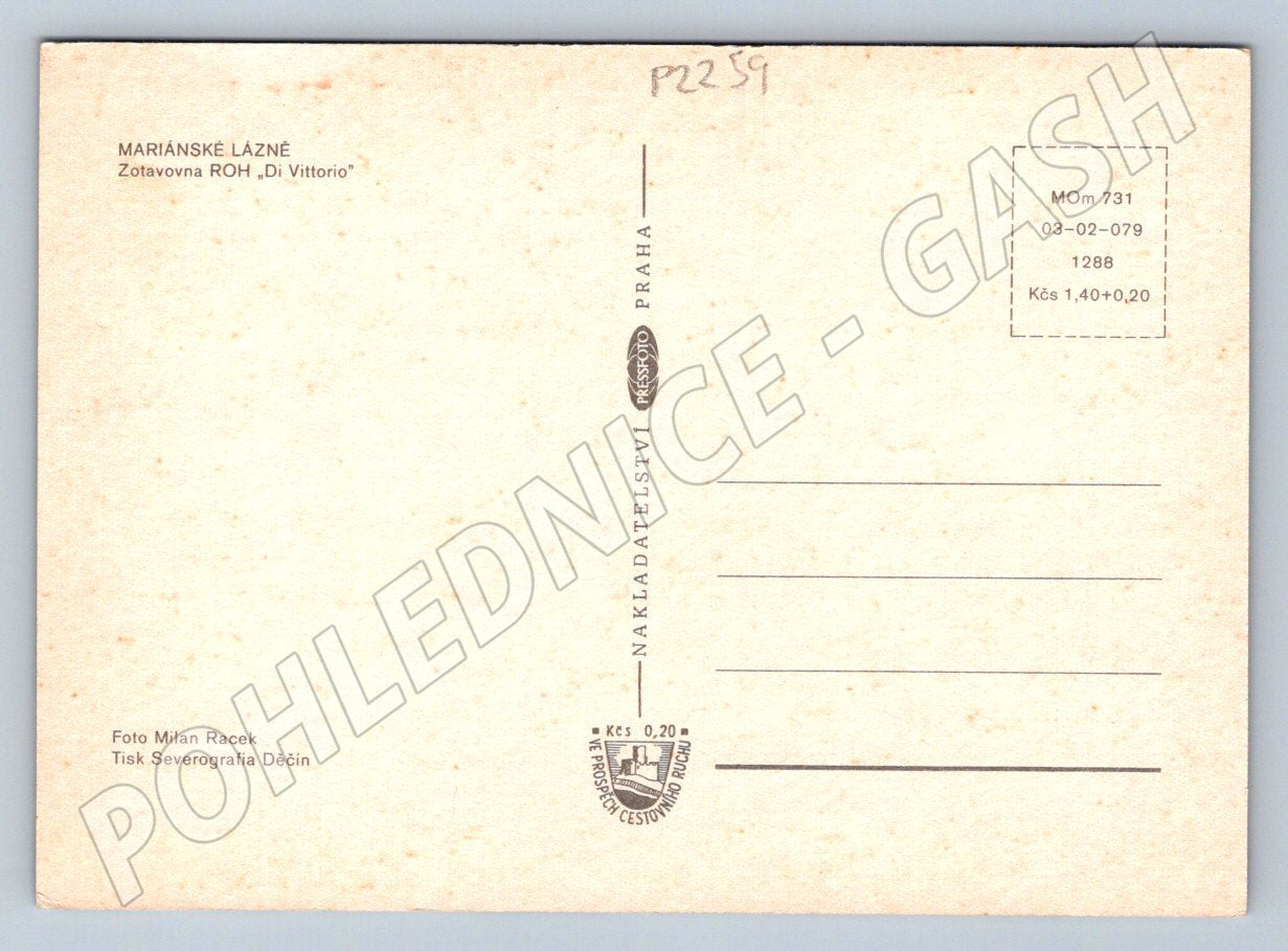 Pohlednice Mariánské Lázně ROH Di Vittorio více pohledů (P2259)