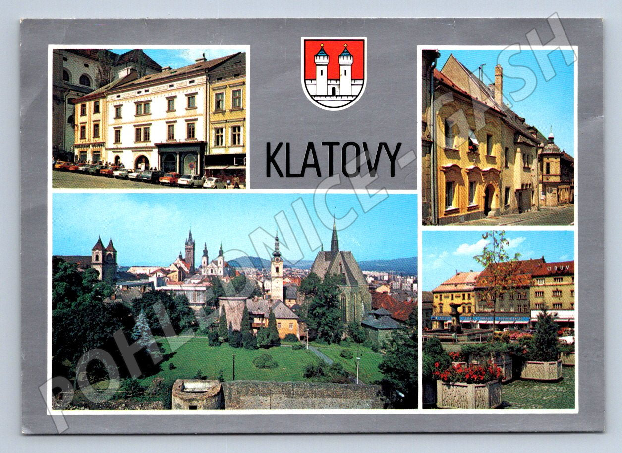 Pohlednice Klatovy více záběrů velký formát (P2275)
