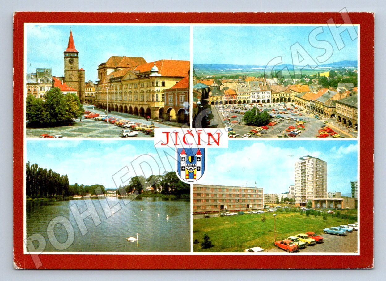 Pohlednice Jičín velký formát použito 1989 (P2292)