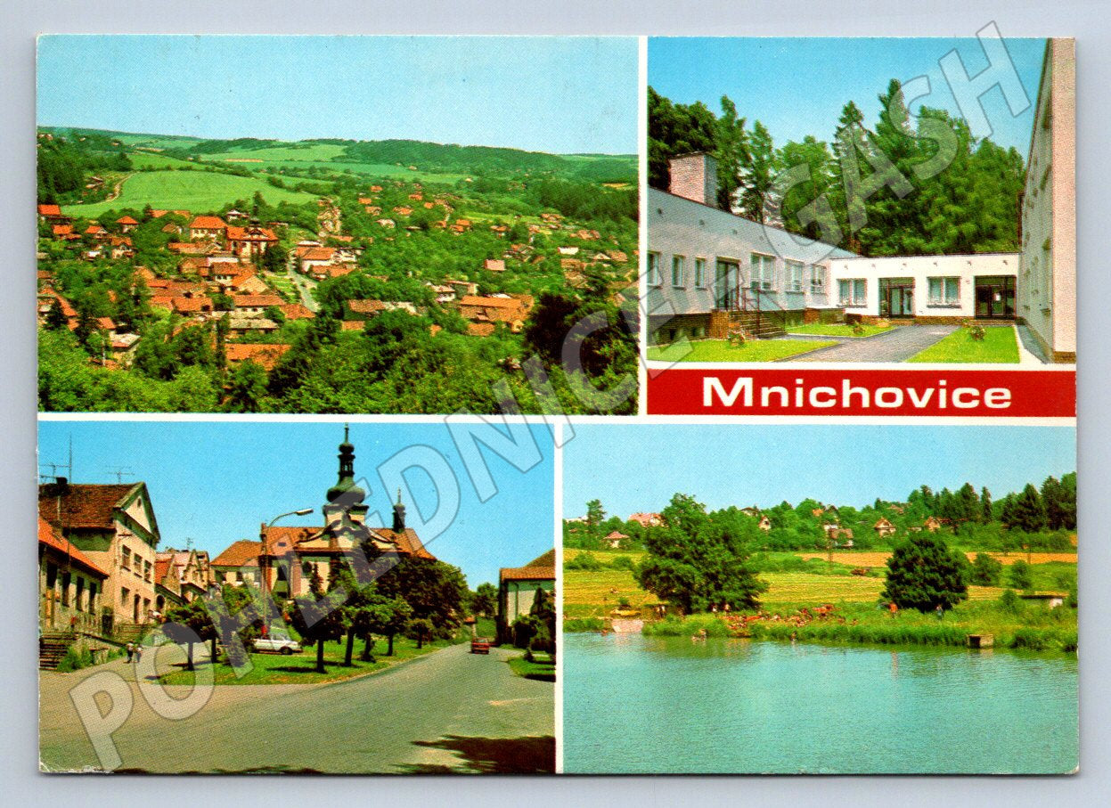 Pohlednice Mnichovice okres Praha východ 1972 (P2312)
