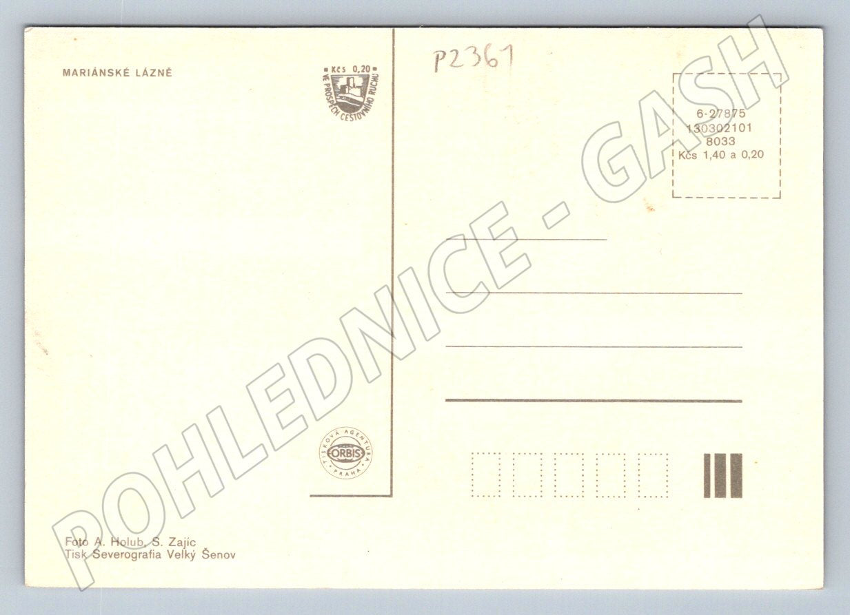 Pohlednice Mariánské Lázně koláž (P2361)
