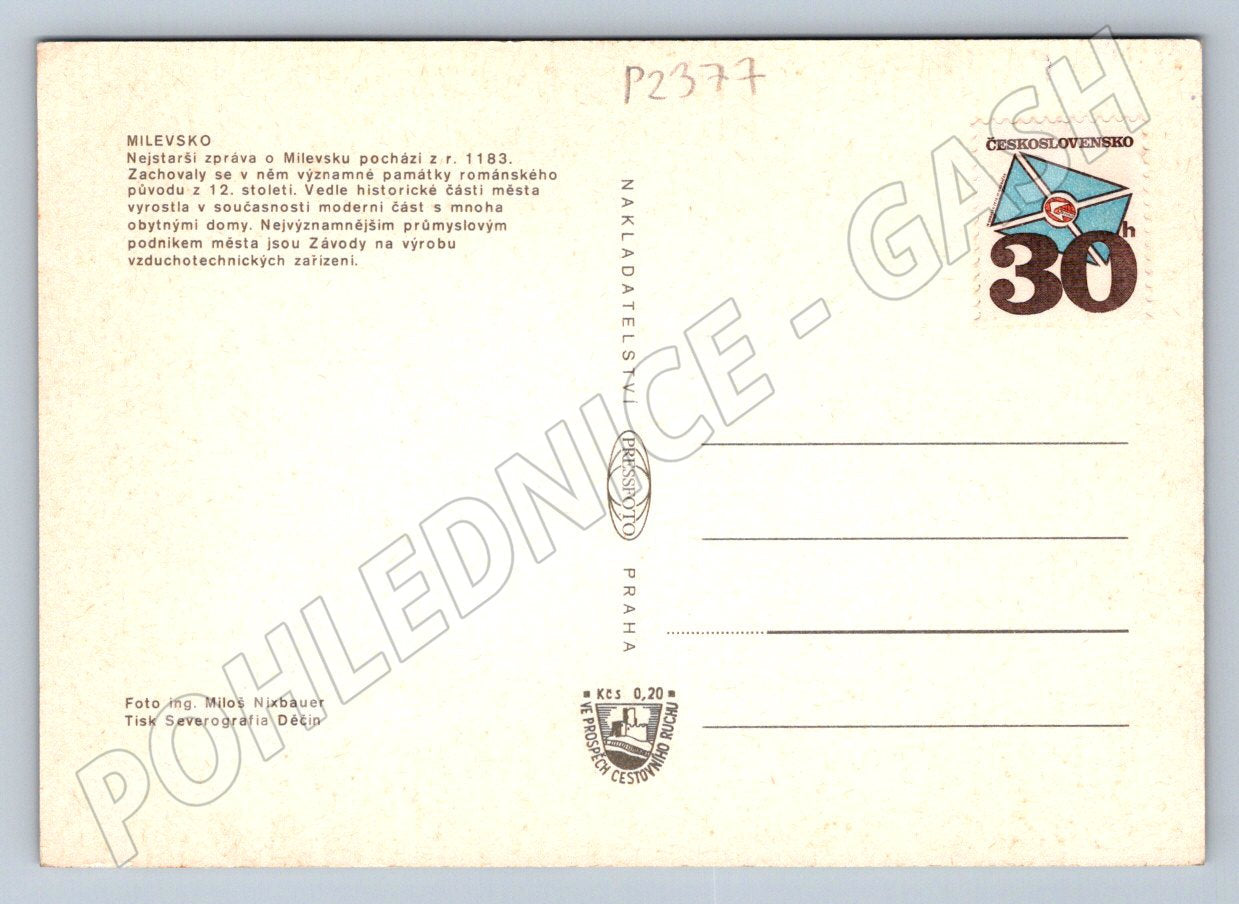 Pohlednice Milevsko koláž Pressfoto (P2377)