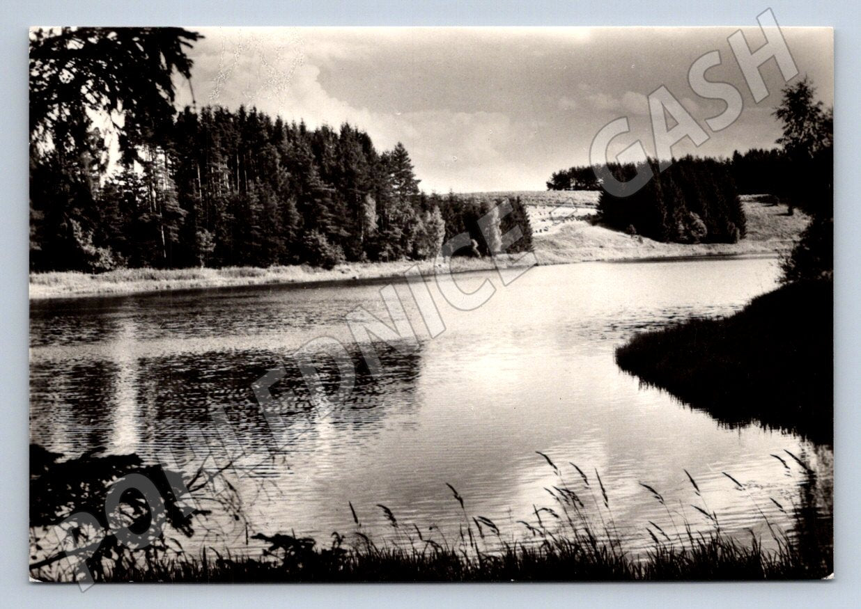 Pohlednice Kunžak rybník Komorník Orbis (P2398)