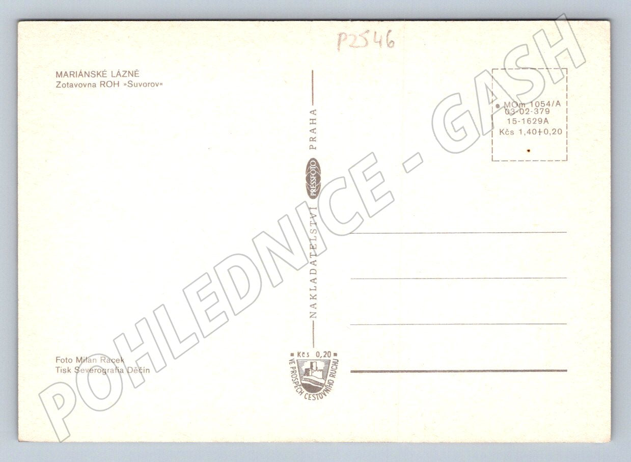 Pohlednice Mariánské Lázně Suvorov víceobrázková (P2546)