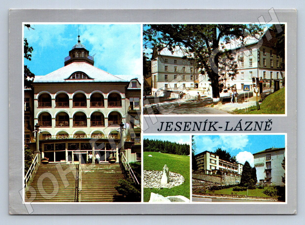 Pohlednice Jeseník lázně použitá zn ČSR (P2583)