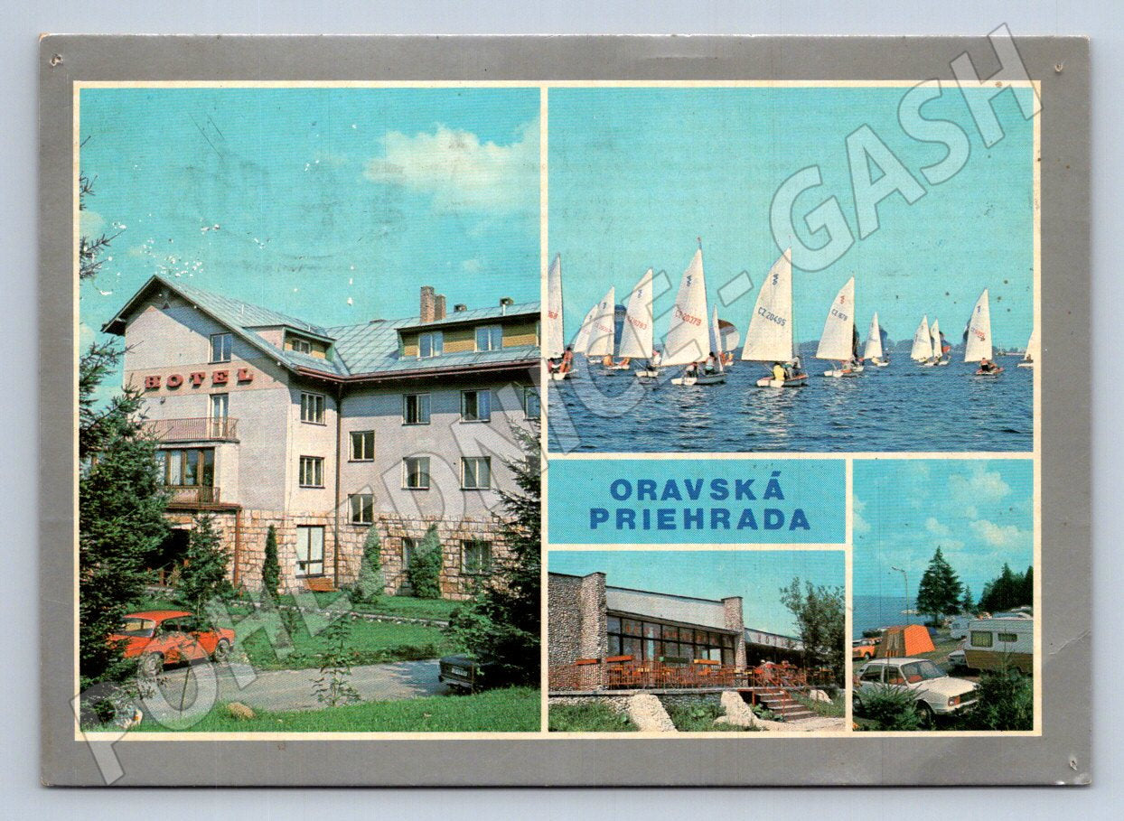 Pohlednice Oravská přehrada retro Slovensko (P2605)