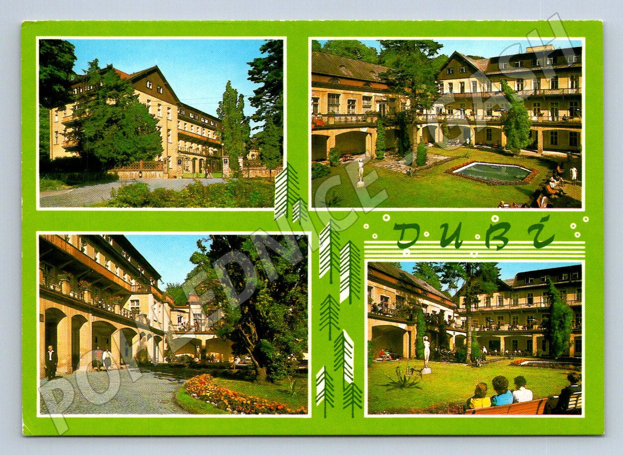 Pohlednice Dubí lázeňské město 60 léta (P2644)